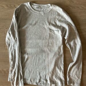 UNIQLO U Crew Neck Long sleeve grey size Large super soft